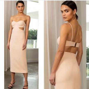 MISHA Cutout Daisy Midi Dress